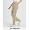 image:imagebaleaf Womens Ankle Barrel Pants Stretch Travel Pants Petite Work Pants Casual Slacks with PocketsKhaki