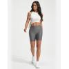 image:imageBALEAF Womens 6 High Waisted Swim Shorts UPF 50 Tummy Control Board Shorts with Liner and PocketsDark Gray