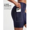 image:imageBALEAF Womens 6 High Waisted Swim Shorts UPF 50 Tummy Control Board Shorts with Liner and PocketsNavy Blue