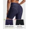 image:imageBALEAF Womens 6 High Waisted Swim Shorts UPF 50 Tummy Control Board Shorts with Liner and PocketsNavy Blue