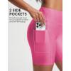 image:imageBALEAF Womens 6 High Waisted Swim Shorts UPF 50 Tummy Control Board Shorts with Liner and PocketsPink