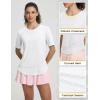 image:imageBALEAF Womens Short Sleeve Sun Protection Shirts Moisture Wicking Quick Dry Workout Top for Hiking Running UPF 50White
