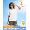 image:imageBALEAF Womens Short Sleeve Sun Protection Shirts Moisture Wicking Quick Dry Workout Top for Hiking Running UPF 50White