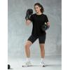 image:imageBALEAF Womens Short Sleeve Workout Shirts UPF 50 Open Back Tops Sun Protection Athletic Yoga TShirtsBlack