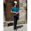 image:imageBALEAF Womens Short Sleeve Workout Shirts UPF 50 Open Back Tops Sun Protection Athletic Yoga TShirtsBlue