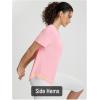 image:imageBALEAF Womens Short Sleeve Workout Shirts UPF 50 Open Back Tops Sun Protection Athletic Yoga TShirtsLight Pink