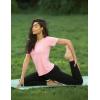 image:imageBALEAF Womens Short Sleeve Workout Shirts UPF 50 Open Back Tops Sun Protection Athletic Yoga TShirtsLight Pink