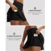 image:imagebaleaf 14 Pleated Tennis Skirt for Women Golf Skorts with Shorts Pockets High Waisted Athletic Workout Running SkirtsBlack