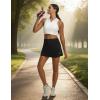image:imagebaleaf 14 Pleated Tennis Skirt for Women Golf Skorts with Shorts Pockets High Waisted Athletic Workout Running SkirtsBlack
