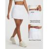 image:imagebaleaf 14 Pleated Tennis Skirt for Women Golf Skorts with Shorts Pockets High Waisted Athletic Workout Running SkirtsWhite
