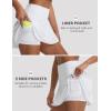 image:imagebaleaf 14 Pleated Tennis Skirt for Women Golf Skorts with Shorts Pockets High Waisted Athletic Workout Running SkirtsWhite
