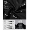 image:imagebaleaf Capri Pants for Women Yoga with Pockets 18 Cropped Pants V Cross Waistband Workout Straight Leg Leggings SummerBlack