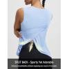 image:imagebaleaf Women Sleeveless Athletic Tops for Workout Yoga Tank Tops Crop Open Back UPF 50 Tennis Running Gym Loose FitLight Blue