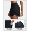 image:imagebaleaf Womens 4 High Waisted Swim Board Shorts Quick Dry UPF50 with Zipper PocketsBlack
