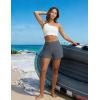 image:imagebaleaf Womens 4 High Waisted Swim Board Shorts Quick Dry UPF50 with Zipper PocketsDark Gray
