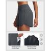 image:imagebaleaf Womens 4 High Waisted Swim Board Shorts Quick Dry UPF50 with Zipper PocketsDark Gray
