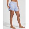 image:imagebaleaf Womens 4 High Waisted Swim Board Shorts Quick Dry UPF50 with Zipper PocketsLight Blue