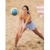 image:imagebaleaf Womens 4 High Waisted Swim Board Shorts Quick Dry UPF50 with Zipper PocketsLight Blue