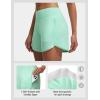 image:imagebaleaf Womens 4 High Waisted Swim Board Shorts Quick Dry UPF50 with Zipper PocketsLight Green