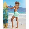 image:imagebaleaf Womens 4 High Waisted Swim Board Shorts Quick Dry UPF50 with Zipper PocketsLight Green