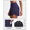 image:imagebaleaf Womens 4 High Waisted Swim Board Shorts Quick Dry UPF50 with Zipper PocketsNavy Blue