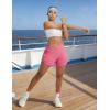 image:imagebaleaf Womens 4 High Waisted Swim Board Shorts Quick Dry UPF50 with Zipper PocketsPink