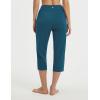 image:imagebaleaf Womens Capri Pants High Waisted Straight Leg Yoga Capris Leggings with Pockets Crop Workout 21 Summer PantsBlue
