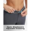 image:imagebaleaf Womens Capri Pants High Waisted Straight Leg Yoga Capris Leggings with Pockets Crop Workout 21 Summer PantsDark Gray