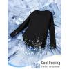 image:imagebaleaf Womens Long Sleeve Workout Tops Atheltic Cooling Shirts UPF 50 Soft Quick Dry Lightweight Running Gym Outdoor HikingBlack