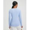 image:imagebaleaf Womens Long Sleeve Workout Tops Atheltic Cooling Shirts UPF 50 Soft Quick Dry Lightweight Running Gym Outdoor HikingBlue