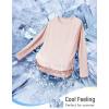 image:imagebaleaf Womens Long Sleeve Workout Tops Atheltic Cooling Shirts UPF 50 Soft Quick Dry Lightweight Running Gym Outdoor HikingPink