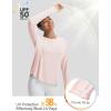 image:imagebaleaf Womens Long Sleeve Workout Tops Atheltic Cooling Shirts UPF 50 Soft Quick Dry Lightweight Running Gym Outdoor HikingPink