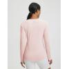 image:imagebaleaf Womens Long Sleeve Workout Tops Atheltic Cooling Shirts UPF 50 Soft Quick Dry Lightweight Running Gym Outdoor HikingPink