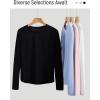image:imagebaleaf Womens Long Sleeve Workout Tops Atheltic Cooling Shirts UPF 50 Soft Quick Dry Lightweight Running Gym Outdoor HikingWhite