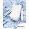 image:imagebaleaf Womens Long Sleeve Workout Tops Atheltic Cooling Shirts UPF 50 Soft Quick Dry Lightweight Running Gym Outdoor HikingWhite