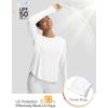 image:imagebaleaf Womens Long Sleeve Workout Tops Atheltic Cooling Shirts UPF 50 Soft Quick Dry Lightweight Running Gym Outdoor HikingWhite