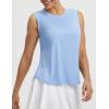 image:imagebaleaf Womens Sleeveless Athletic Tops Workout Tank Tops Running UPF 50 Breathable Lightweight Tennis Dry Loose FitLight Blue