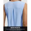 image:imagebaleaf Womens Sleeveless Athletic Tops Workout Tank Tops Running UPF 50 Breathable Lightweight Tennis Dry Loose FitLight Blue