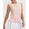 image:imagebaleaf Womens Sleeveless Athletic Tops Workout Tank Tops Running UPF 50 Breathable Lightweight Tennis Dry Loose FitLight Pink