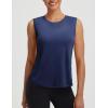 image:imagebaleaf Womens Sleeveless Athletic Tops Workout Tank Tops Running UPF 50 Breathable Lightweight Tennis Dry Loose FitNavy Blue
