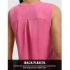 image:imagebaleaf Womens Sleeveless Athletic Tops Workout Tank Tops Running UPF 50 Breathable Lightweight Tennis Dry Loose FitPink