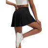 image:imagebaleaf 14 Pleated Tennis Skirt for Women Golf Skorts with Shorts Pockets High Waisted Athletic Workout Running SkirtsBlack
