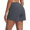 image:imagebaleaf Womens 4 High Waisted Swim Board Shorts Quick Dry UPF50 with Zipper PocketsDark Gray