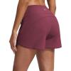image:imagebaleaf Womens 4 High Waisted Swim Board Shorts Quick Dry UPF50 with Zipper PocketsWine Red