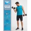image:imagebaleaf Mens Sleeveless Shirts Gym Workout Tank Tops Swim Muscle T Shirt Quick Dry Sun Protection UPF 50 Athletic SportAqua Blue