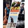 image:imagebaleaf Mens Sleeveless Shirts Gym Workout Tank Tops Swim Muscle T Shirt Quick Dry Sun Protection UPF 50 Athletic SportLight Brown