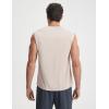 image:imagebaleaf Mens Sleeveless Shirts Gym Workout Tank Tops Swim Muscle T Shirt Quick Dry Sun Protection UPF 50 Athletic SportLight Brown
