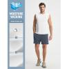 image:imagebaleaf Mens Sleeveless Shirts Gym Workout Tank Tops Swim Muscle T Shirt Quick Dry Sun Protection UPF 50 Athletic SportWhite