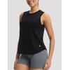 image:imagebaleaf Womens Cooling Workout Tank Tops Quick Dry Loose Fit Athletic Tops Sleeveless Shirts UPF50 Lightweight Running GymBlack