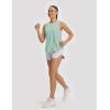 image:imagebaleaf Womens Cooling Workout Tank Tops Quick Dry Loose Fit Athletic Tops Sleeveless Shirts UPF50 Lightweight Running GymLight Green